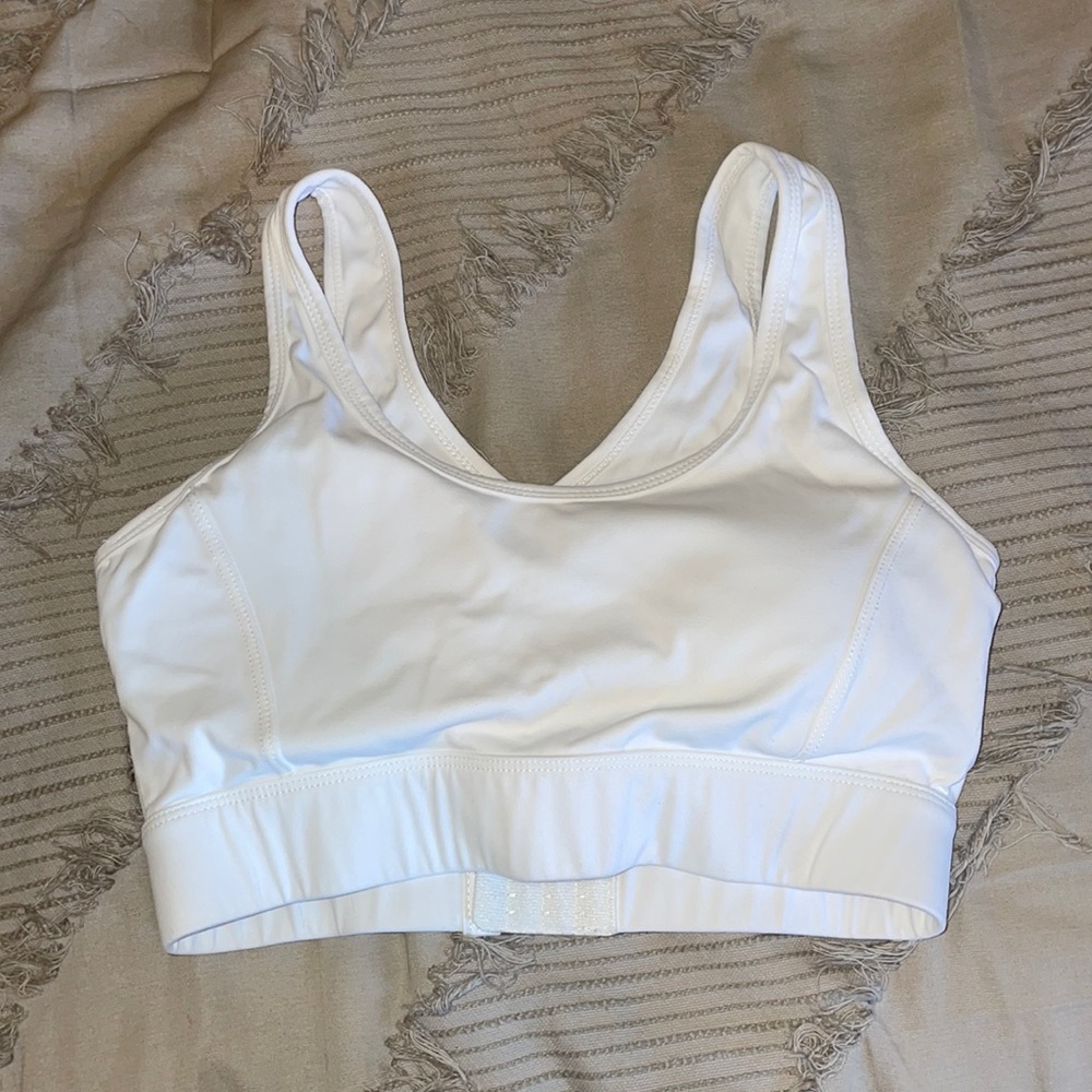 NVGTN white sports bra